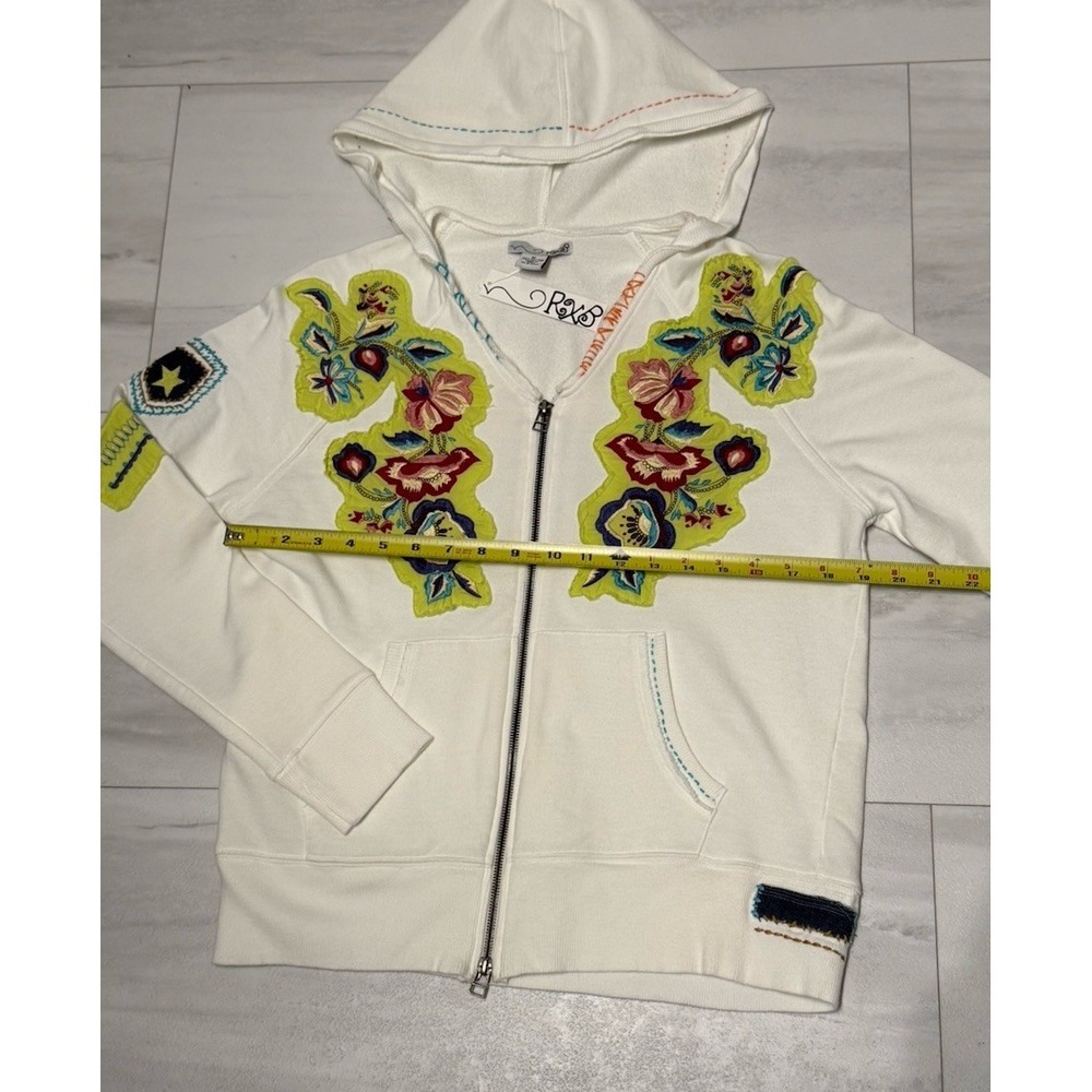 RXB EMBROIDERED FLOWER Zip Jacket SIZE M NWT - Picture 7 of 13